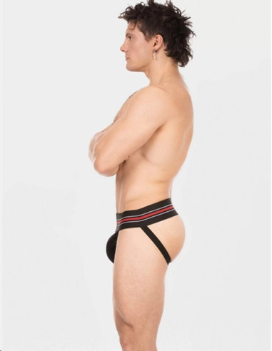Suspensor sportiv banda lata 7 cm - Boris Jockstrap Black - Barcode Berlin