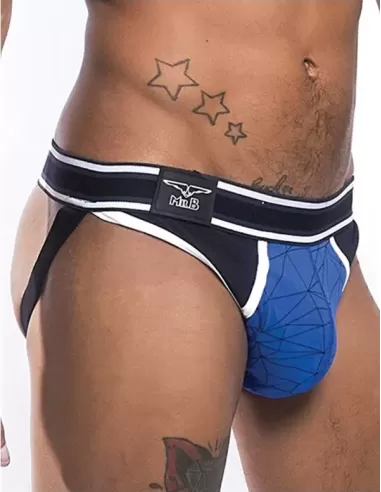 Lenjerie suspensor sportiv albastru - Mission Jockstrap Blue - MisterB
