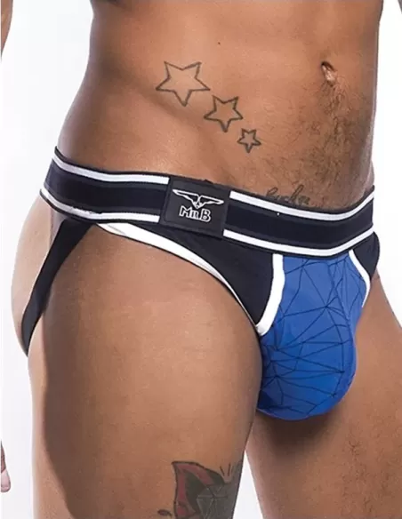 Lenjerie suspensor sportiv albastru - Mission Jockstrap Blue - MisterB