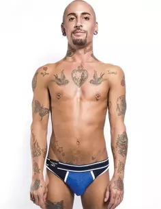 Lenjerie suspensor sportiv albastru - Mission Jockstrap Blue - MisterB