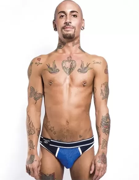 Lenjerie suspensor sportiv albastru - Mission Jockstrap Blue - MisterB