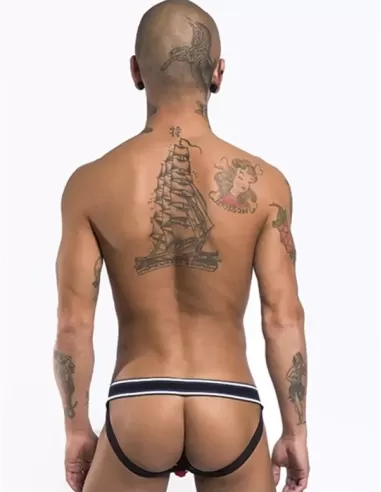 Lenjerie suspensor sportiv albastru - Mission Jockstrap Blue - MisterB