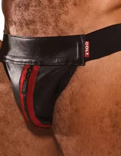 Suspensor fetish BDSM piele naturala - Leather Jock - Colt  -  Jockstrap - lenjerie sportiva suspensori fetish