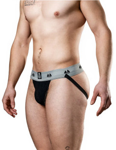 Jockstrap negru lenjerie sportiva suspensor - MM 2 Inch Black - MM Jockstrap 2